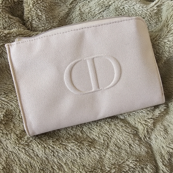 Dior Cream Cosmetic Bag - Picture 1 of 4